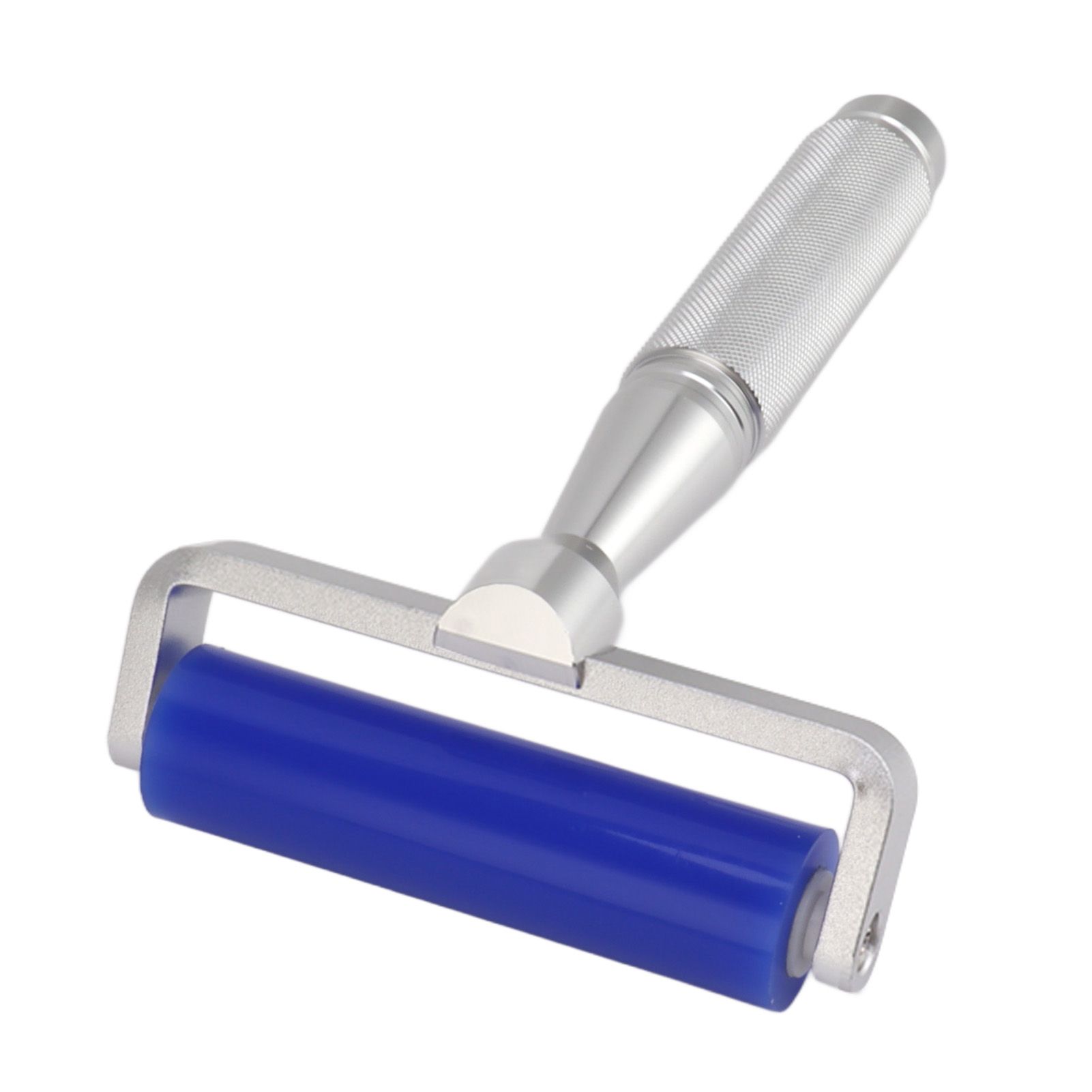 Silicone Screen Film Roller Blue Iron Bearing Anti Static High Resilience Silicone Manual Roller for Screen 8in — image 2