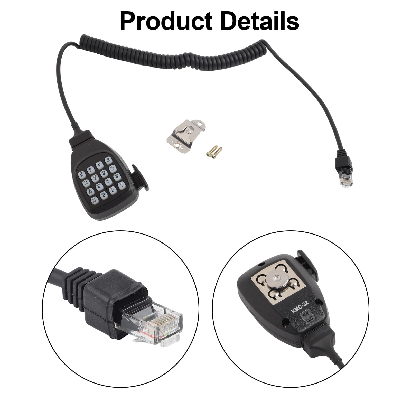 Mc-59 Microphone For Kenwood Tm-271A, Tm-281A, Tm471A, Tm-D710A, And Tm-V71A Mobile Intercoms, Large-Format Microphone Tools As Shown — image 4