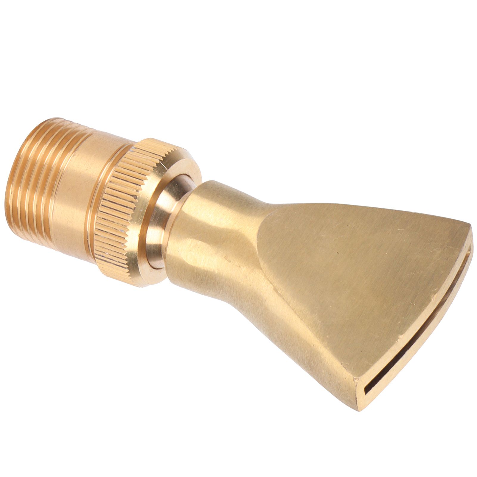 Brass Narrow Fan Jet Water Fountain Nozzle Spray Head Adjustable Pond Sprinkler(G1/2 Female Thread G3/4 Male Thread ) — image 5