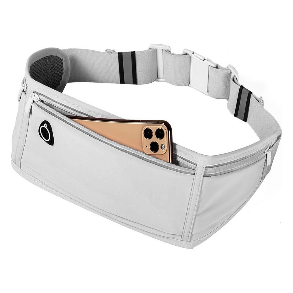 Running Belt Waist Pack Ultra Light Water Resistant Fitness Belt Waist Bag Light Gray โ image 5
