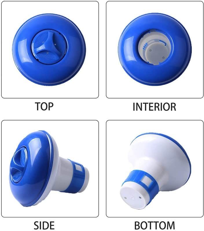 Mini Chemical Floater Dispenser for Chlorine Tablets up to 1.8'', Adjustable 4 Flow Vents for Pool, Spa, Hot Tub, and Fountain — image 4