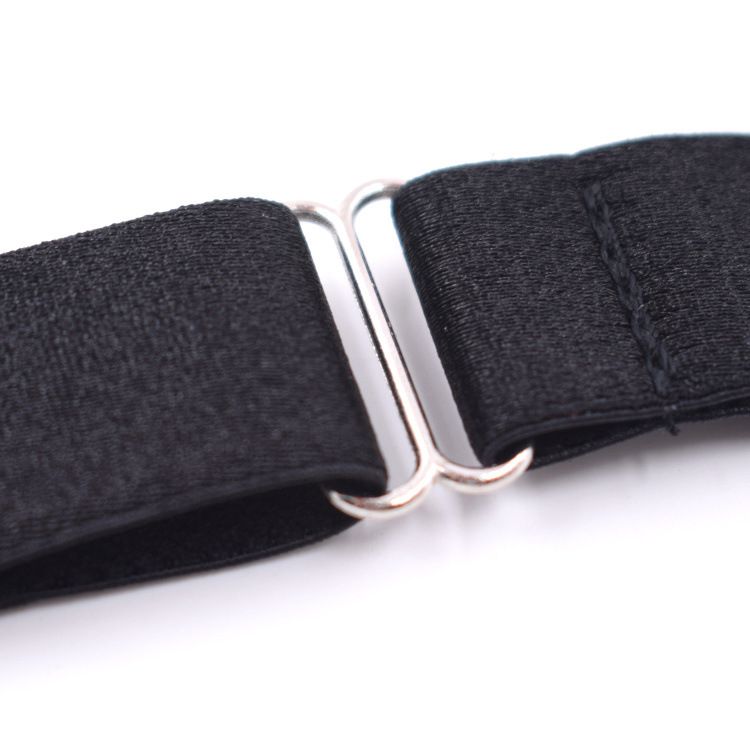 Mens Shirt Stays shirt garters for Men with Loops, 1 Pair, Elastic Black Shirt Garters, Keeps Shirts Tucked in All Day - Black โ image 5