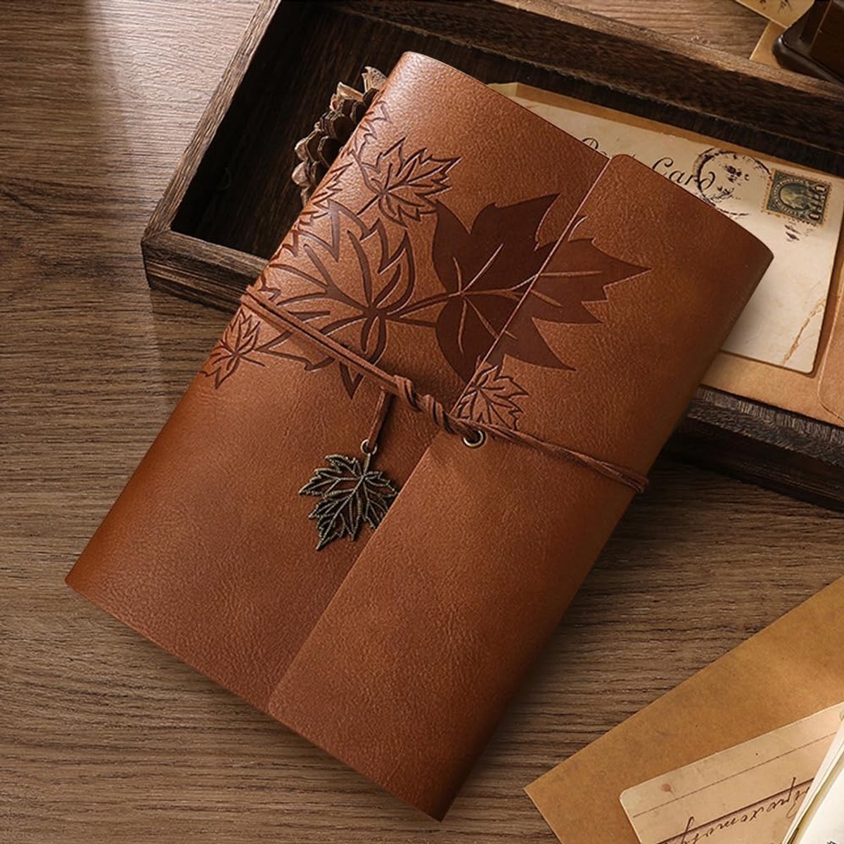 Notebook - Unisex Journal - Leather Sketchbook - Classic Spiral Binding - Travel Journal - Includes Unprinted Kraft Paper - Replaceable Inserts, Ideal Gift โ image 5