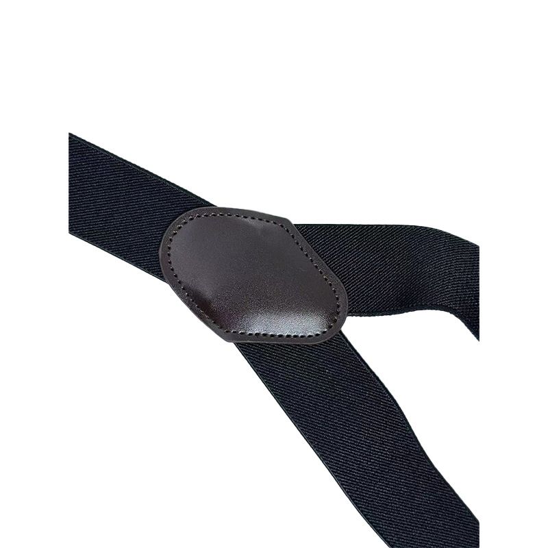 European Fan 6 Clip Men Suspenders Polyester Adjustable Coffee — image 5