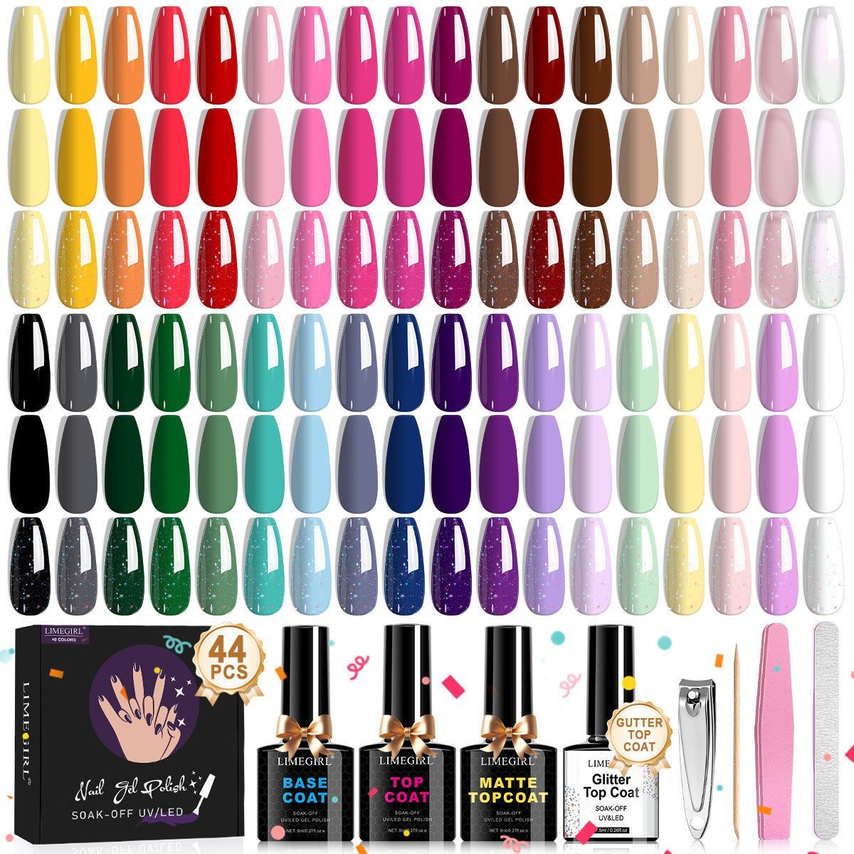 Nail Art Kit Gel Lamp Nail Grinder Nail Polishes Nail Art Tools Nail - Multi - Size 36-1