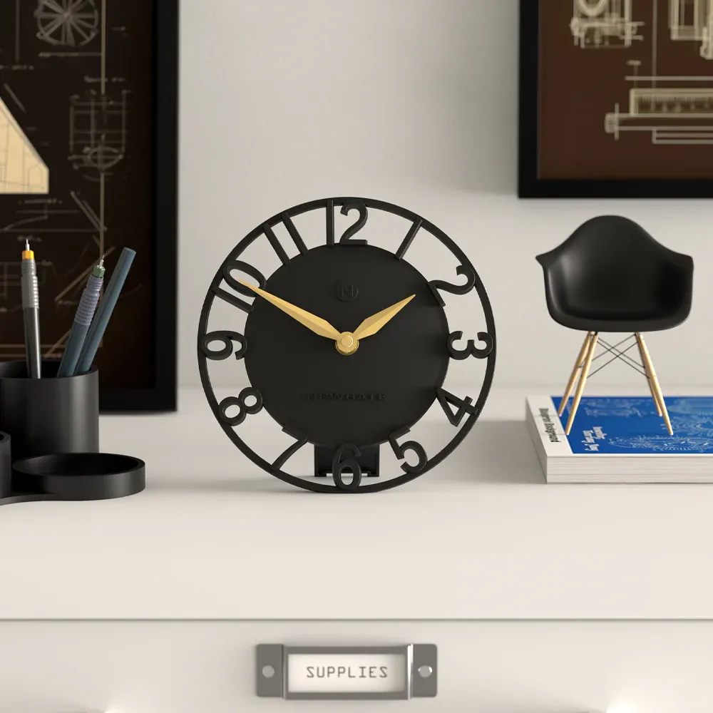 Newgate Timewarp Mantel Clock-Black — image 2