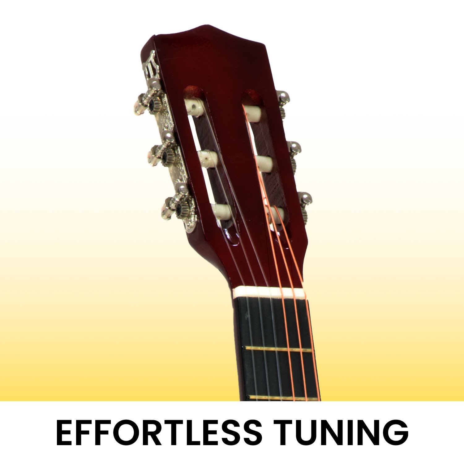 Karrera 34in Acoustic Wooden Childrens Guitar - Sunburst — image 5