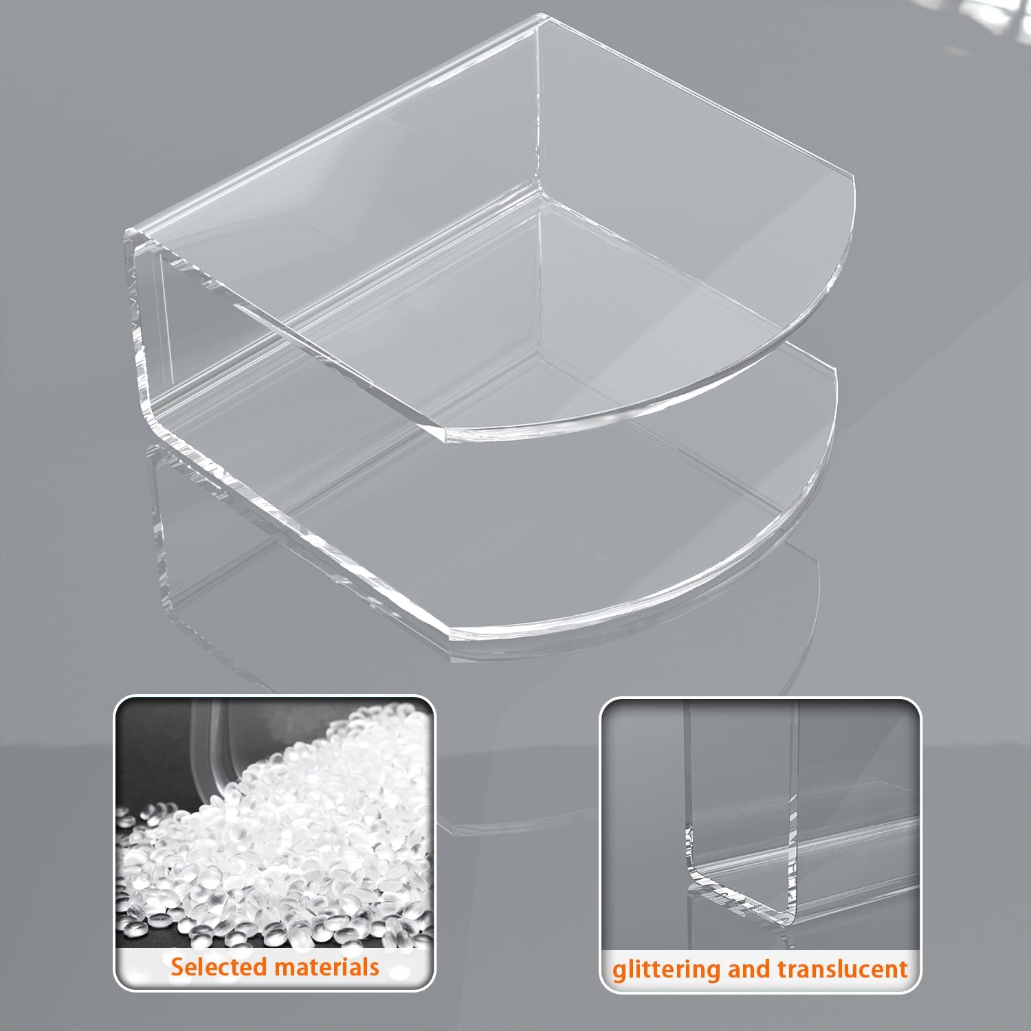Napkin Holder, 2 Pack Clear Acrylic Napkin Tissue Holder for Table,Tissue Paper Cocktail Napkin Holder for Kitchen, Dinner Napkin Dispenser for Bar, Restaurant โ image 3