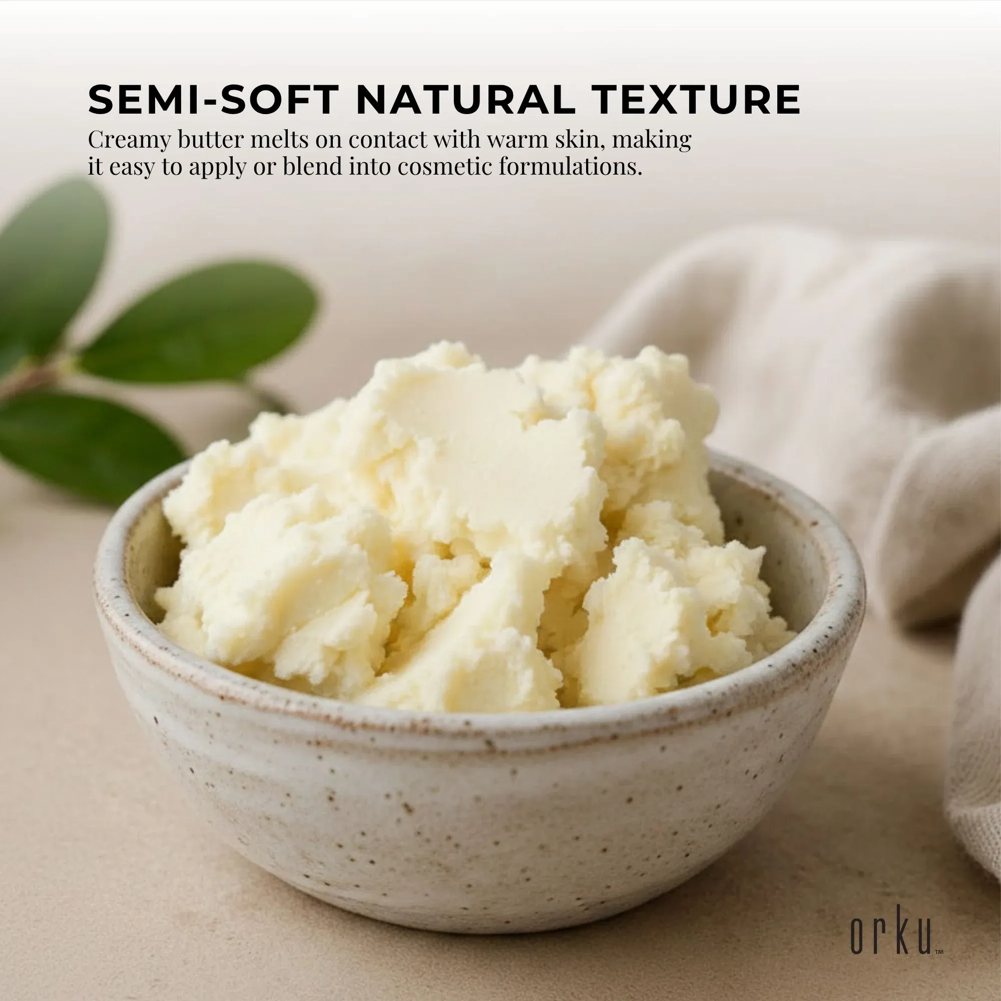 Orku 3Kg Organic Unrefined Shea Butter Tub Raw African Karite Chunks โ image 5