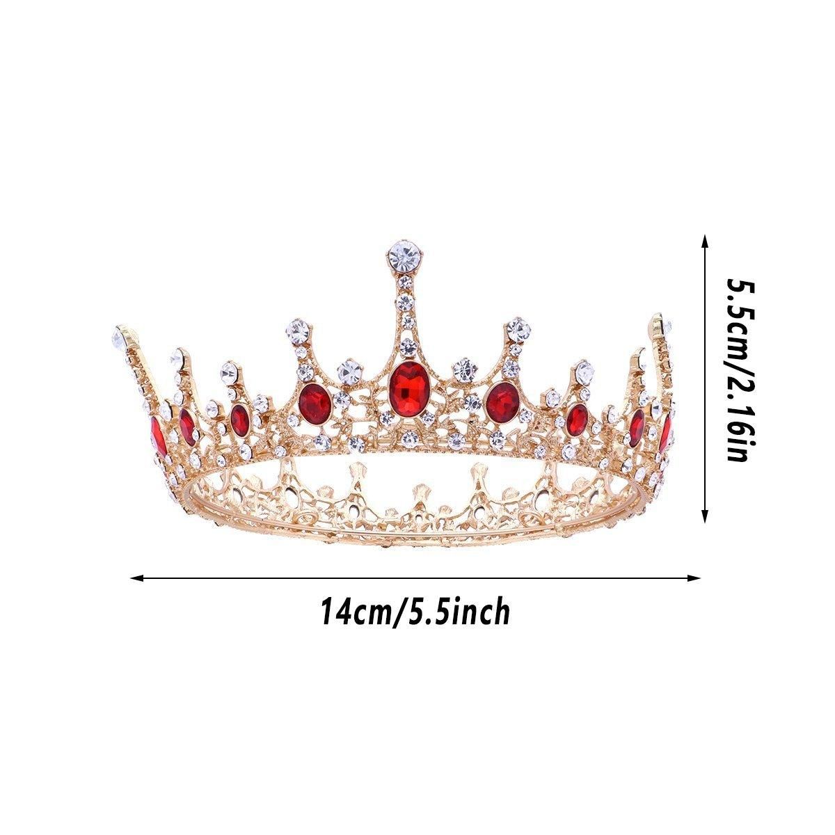 Vintage Princess Wedding Crown Hair Accessories Bridal Round Tiara Headpiece — image 3