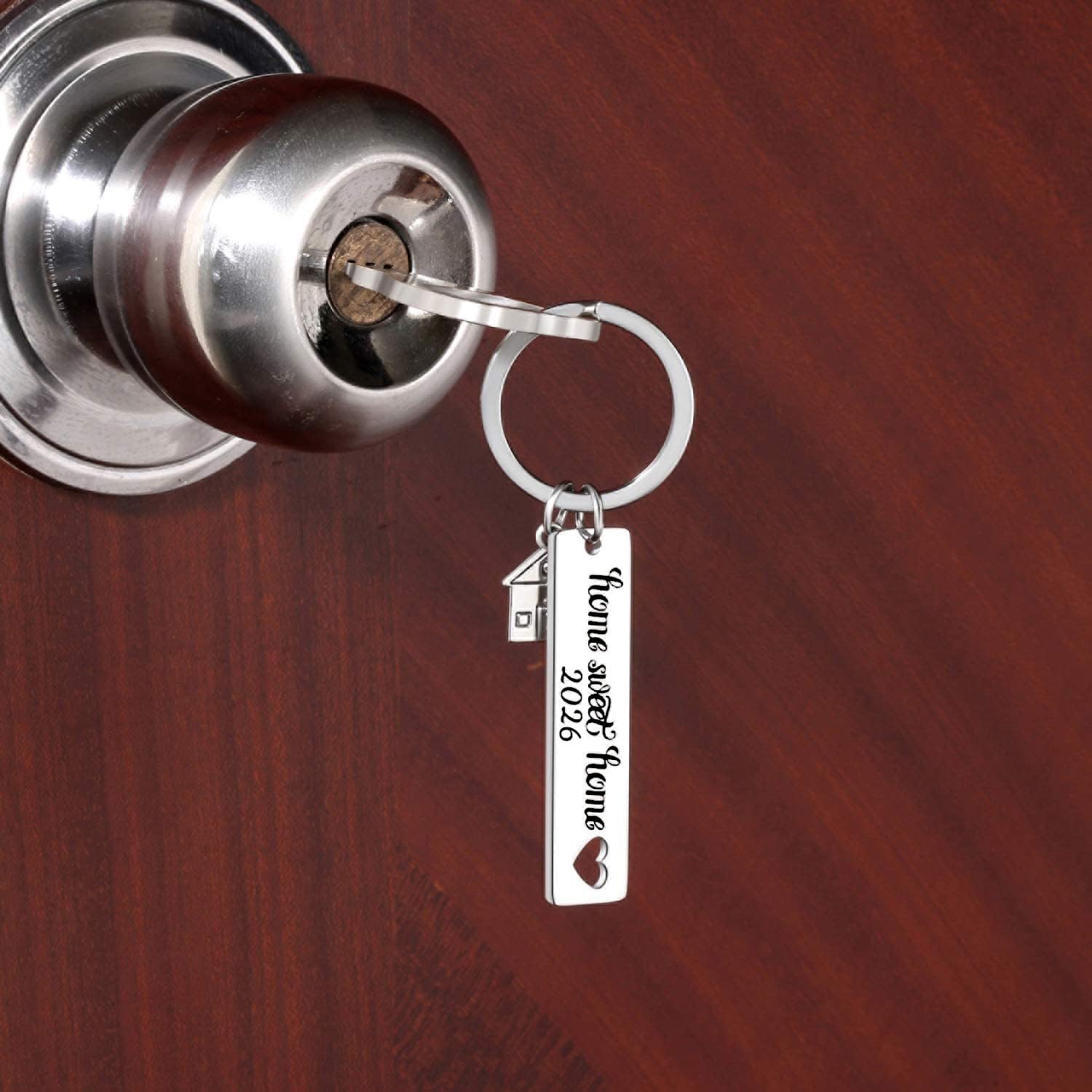 Kvekstio 2PCS 2026 Home Sweet Home Key Chain Housewarming Presents, New Homeowner Keychain Closing Gift Ideas, Real Estate Gifts From Agent For Client โ image 3
