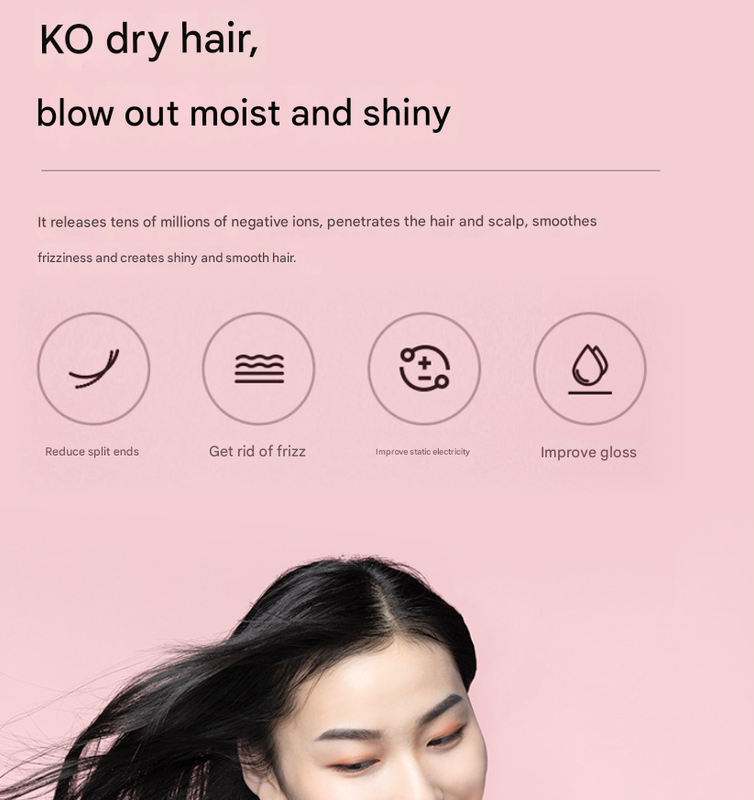 Green Ultra-Lightweight Ionic Cordless Hair Dryer, USB Rechargeable Portable Blow Dryer with Cool Air for Travel & Home — image 2