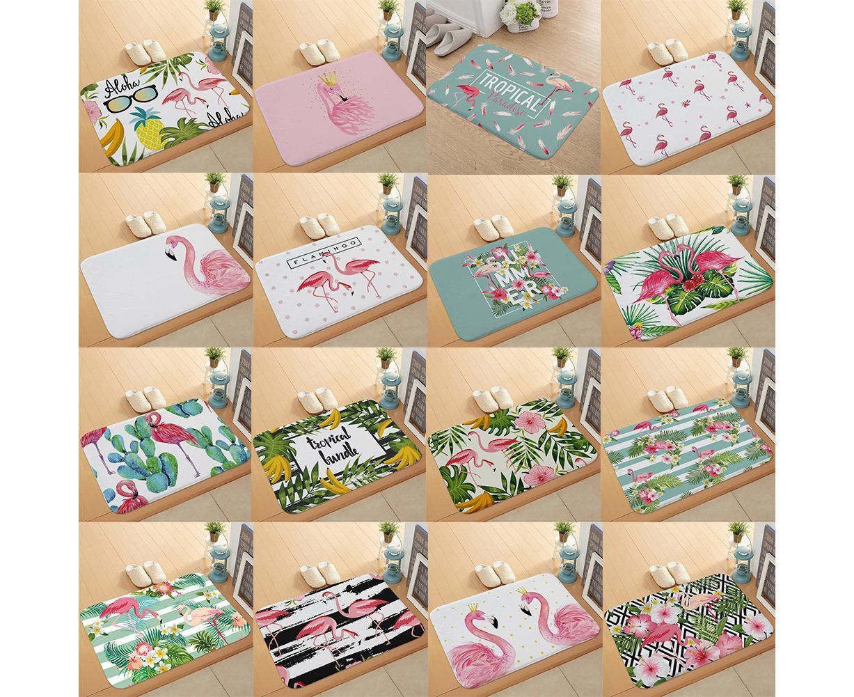 Stylish Flamingo Rug Kitchen Bathroom Anti-slip Doormat Carpet Floor Mat Home Decor — image 3