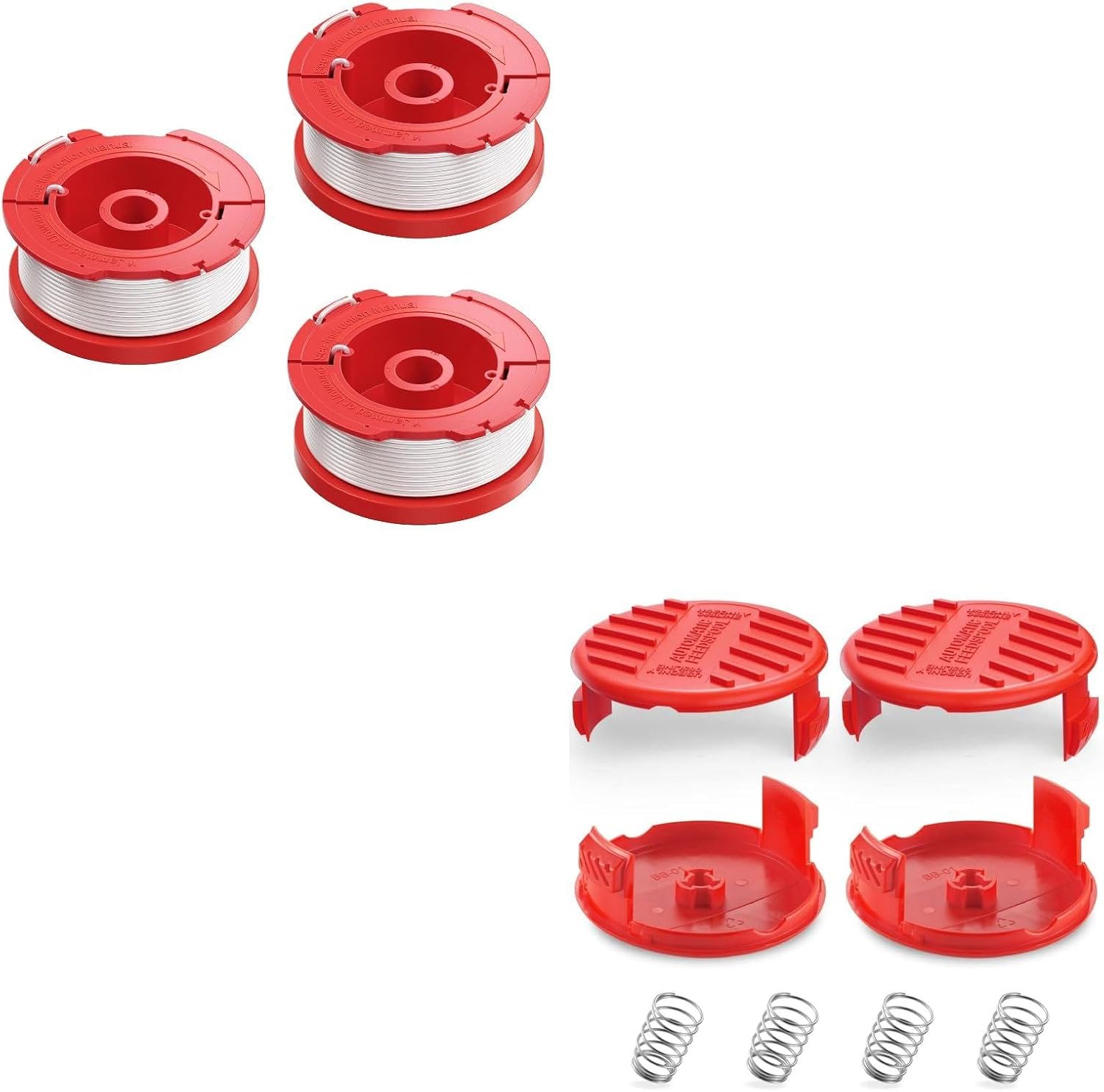 3 Pack CMZST0653 Weed Eater String and 4 Pack CMZST120SC String Trimmer Spool Compatible with Craftsman Weed Wacker