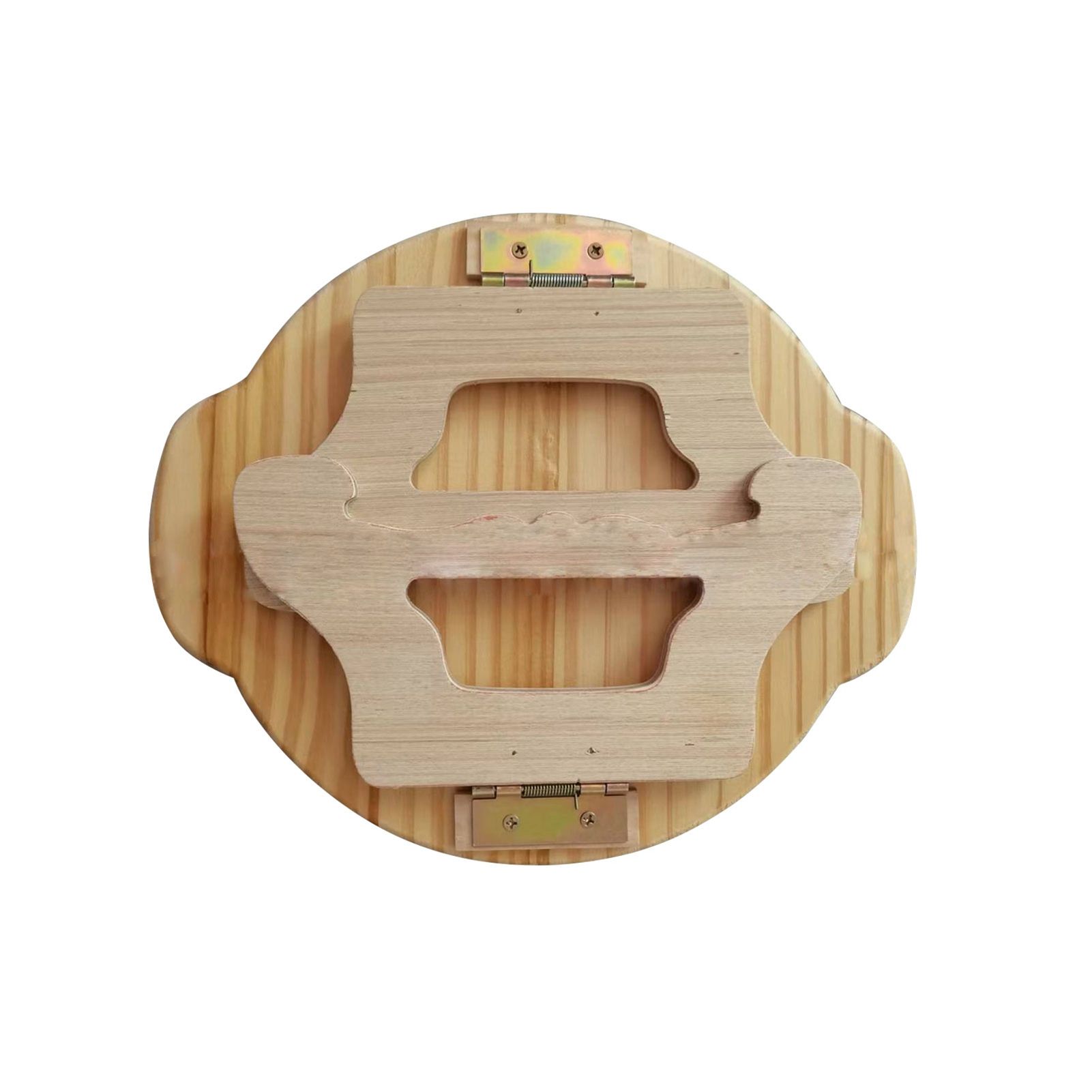 Wooden Sofa Tray Mobile Phone Stand Fruit Plate Wood Craft Ornament — image 2