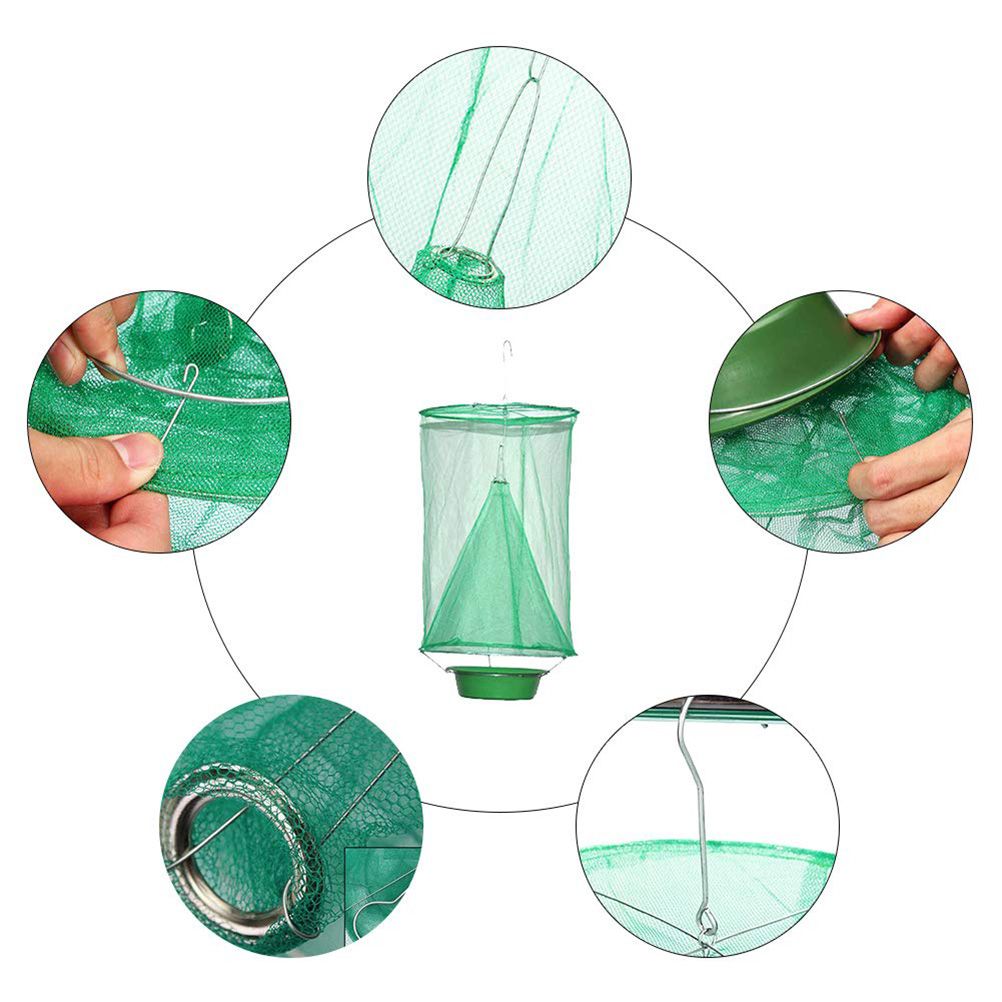 Fly Trap Flay Catchers Effective Fly Traps Fly Red Drosophila Fly Trap for Garden Ranch Orchard โ image 6