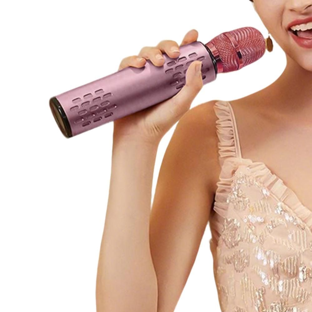 Multifunctional Wireless Bluetooth Karaoke Microphone Pink — image 5
