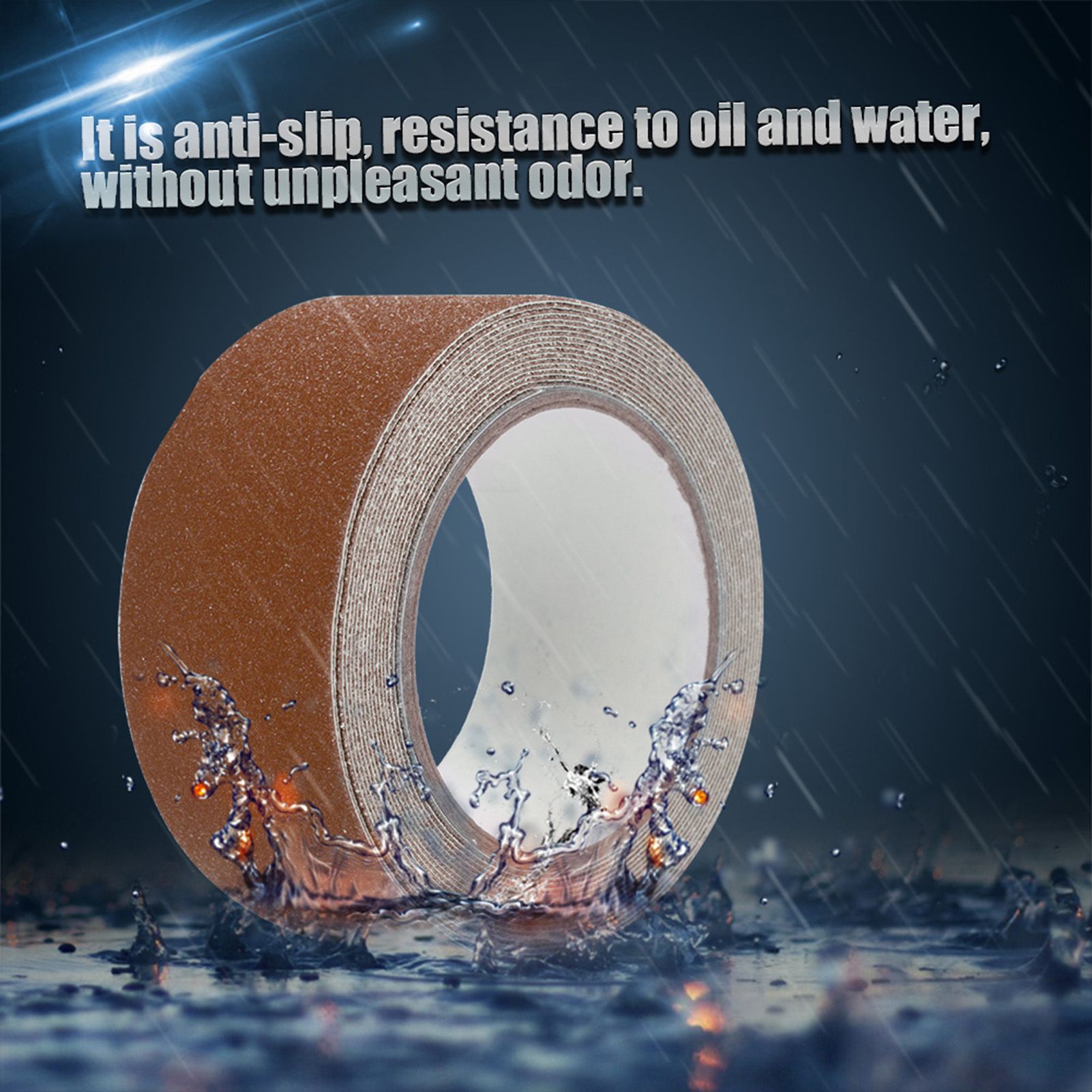 Colorful 5M*5cm PVC NOn Slip Anti Skid Adhesive Tape for Stair Step Floor Safety Decor (Brown) โ image 4