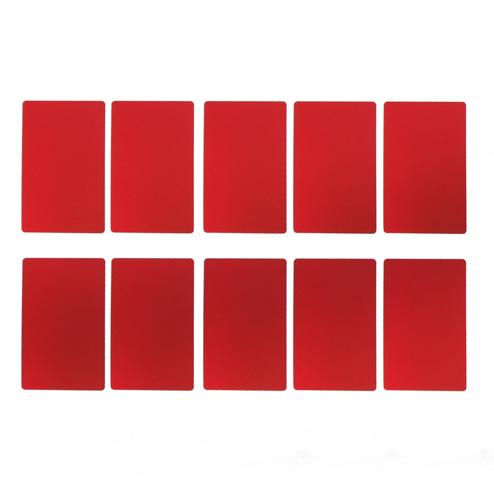 50PCS Business Name Card Laser Engraving Waterproof and Wear Resistant Aluminum Visiting Card for Company Red โ image 5