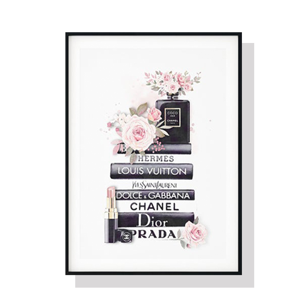 Wall Art 50cmx70cm Fashion Book Black Frame Canvas โ image 4