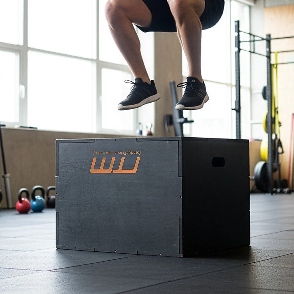 3 IN 1 Black Wood Plyo Games Plyometric Jump Box — image 5
