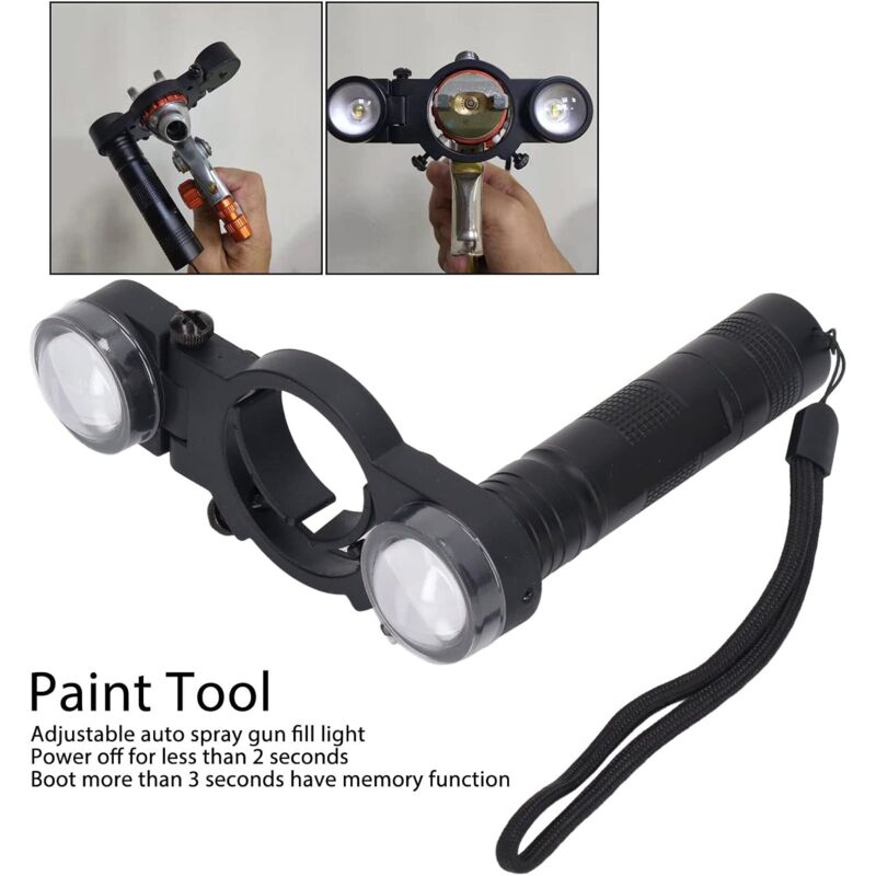 LED Paint Spray Gun Light, Universal LED Paint Spray Gun Light With Adjustable Brightness, For Automotive And Household — image 2