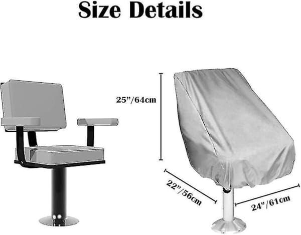 2 - Piece Outdoor Yacht Oxford - Cloth Waterproof Seat Covers - Captain & Rear! | Hot - Sell โ image 3