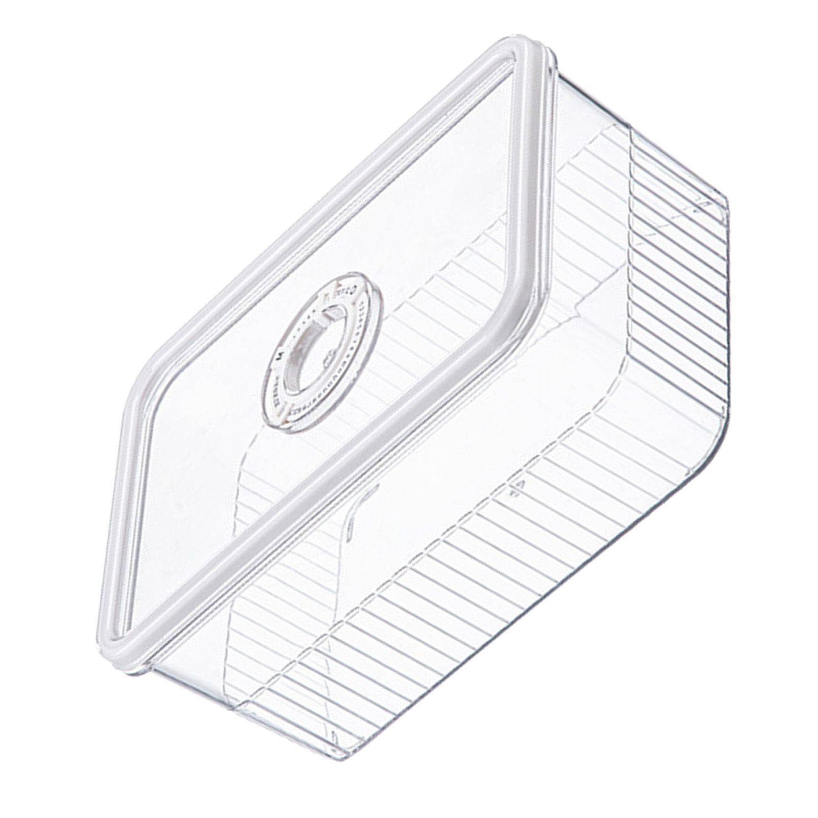 Refrigerator Storage Box with Lids Plastic Transparent Sealed Fridge Food Storage Containers for Fruits Vegetables M โ image 6