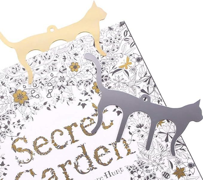 2 Metal Music Book Clips Sheet Music Page Holder Clips for Sheet Music Stands, Cute Cat Shaped Metal Music Bookmark for Piano โ image 4