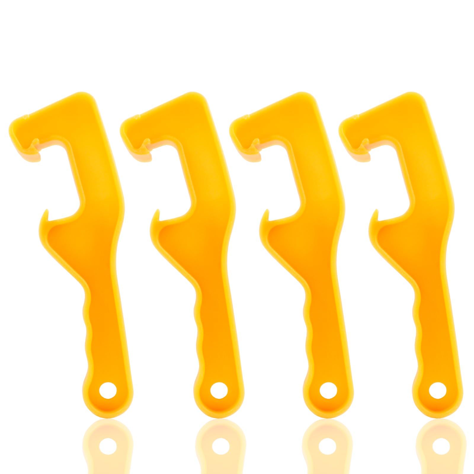 4 Pieces Plastic Bucket Lid Opene Paint Can Opener Bucket Opener Wrench Tool Lid Remover for Home Industrial Use — image 2