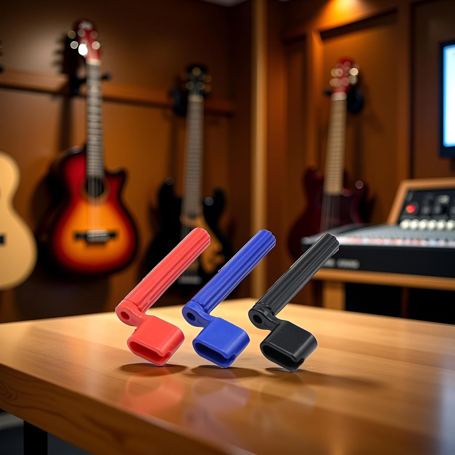 3 Pcs Random color Guitar String Winder, 2 in 1 Guitar String Tool Bridge Pin Remover Speed Peg Puller Winder Tool for Acoustic Electric Guitar Bass Ukulele — image 3