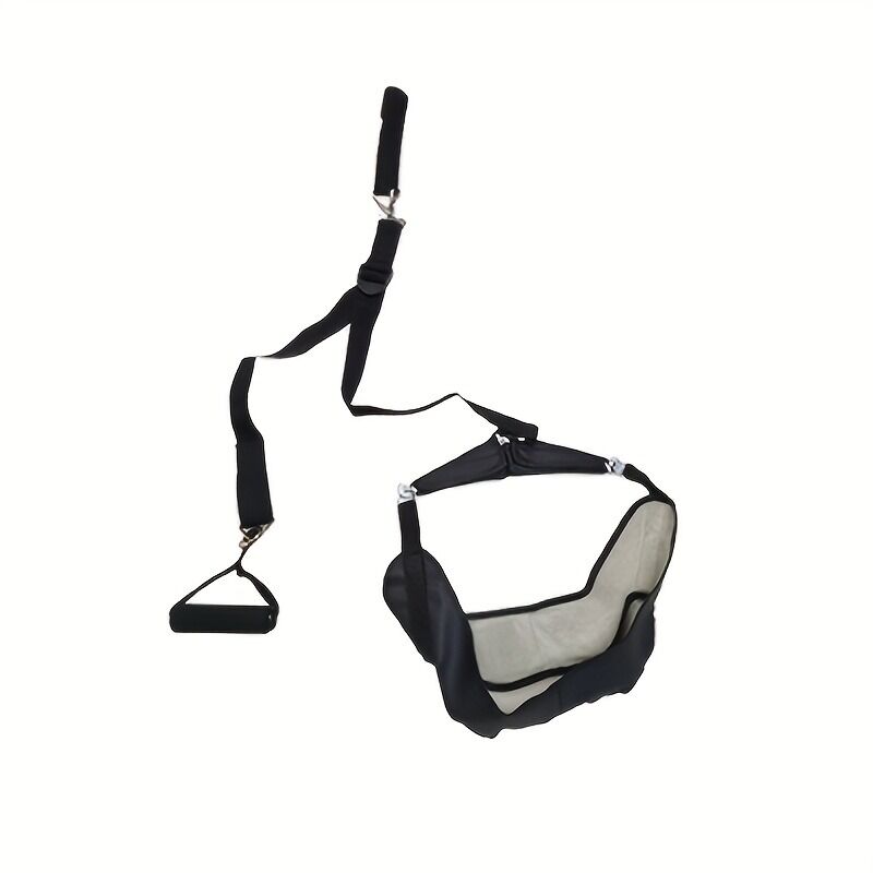 Portable neck stretcher for home use, medium tension with polyamide material, 360° rotation and 2-point connection, suitable for travel and home use to relieve