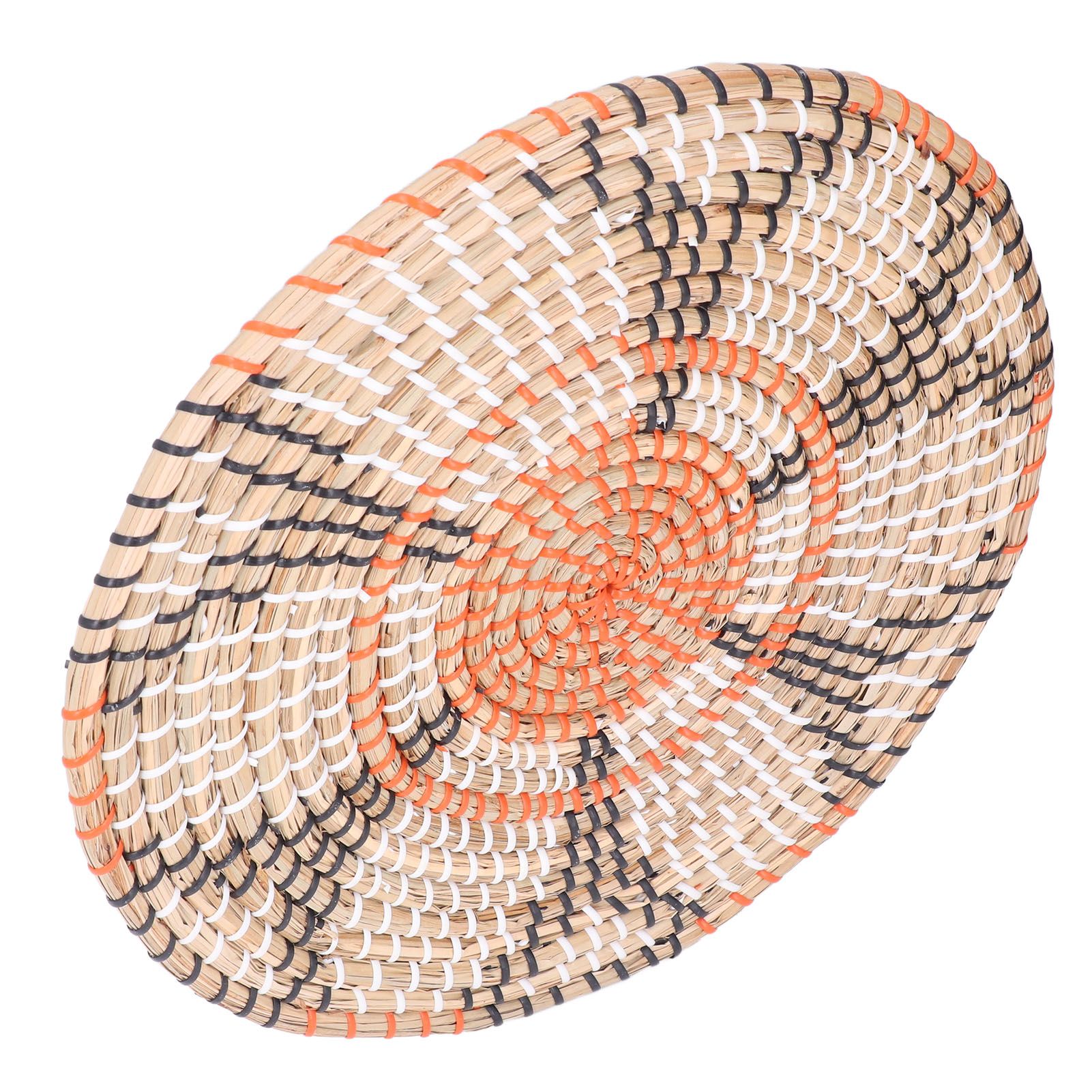 Insulation Pad Nordic Straw Woven Placemats Heat Insulation Pads Homestay Wall DecorationL — image 4
