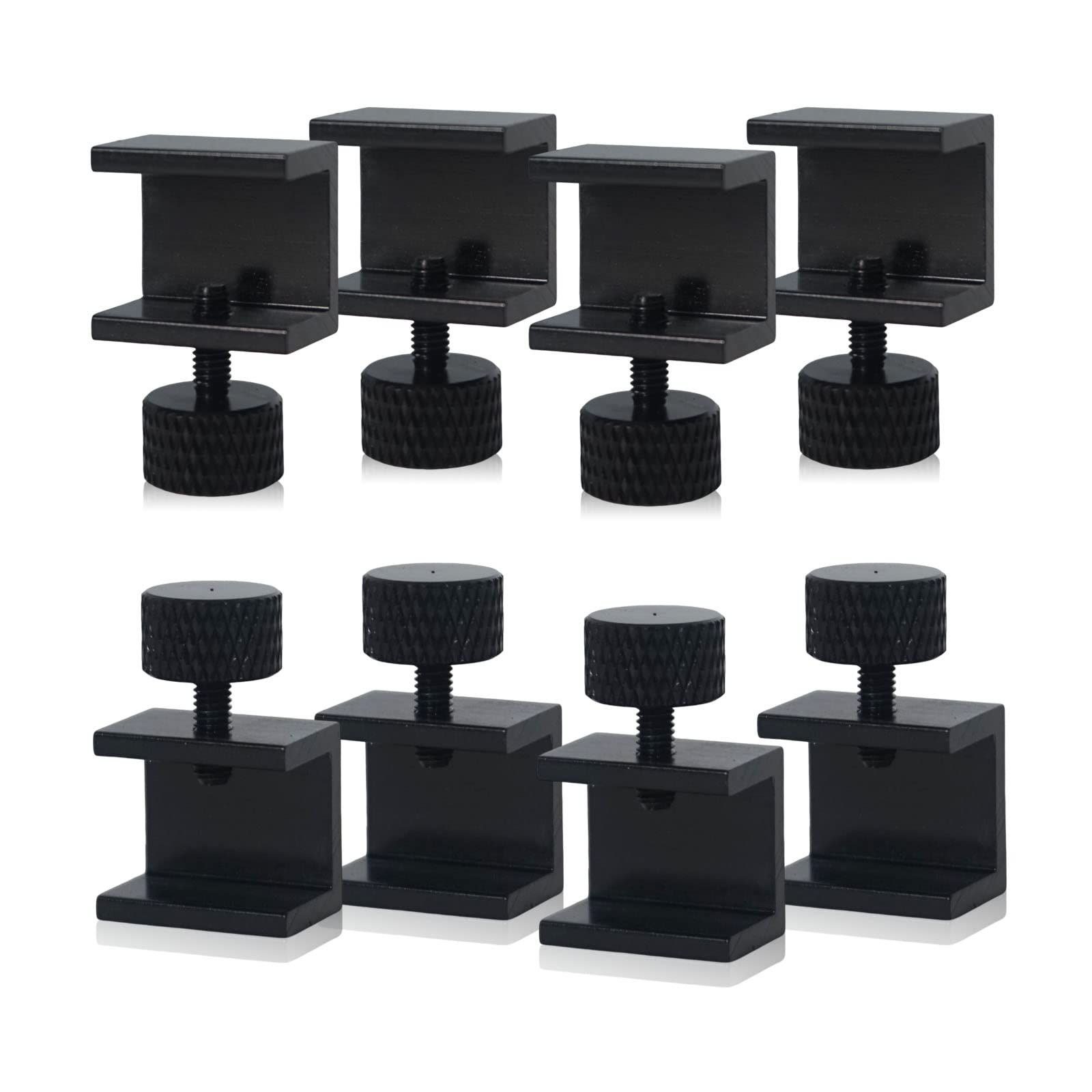 8PCS 3D Printer Glass Bed Clips, 3D Printer Lattice Glass Fixing Clamp, Hot Bed Printing Platform Upgrade Kit for 3D Printer