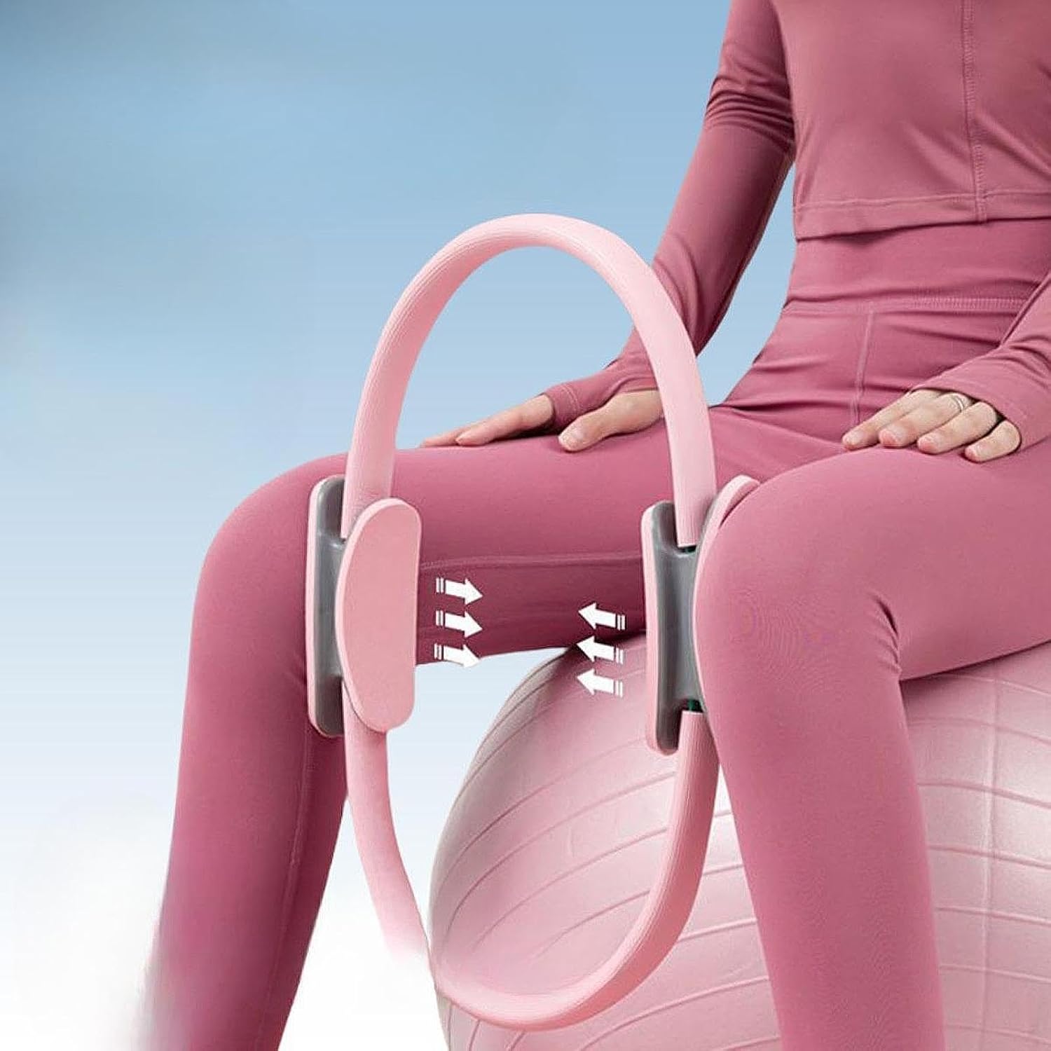 Pilates Ring Fitness Ring Toning Thighs Legs Thigh Toner for Women Girl Inner Thigh Exerciser Fitness Circles Pilates Circle — image 6