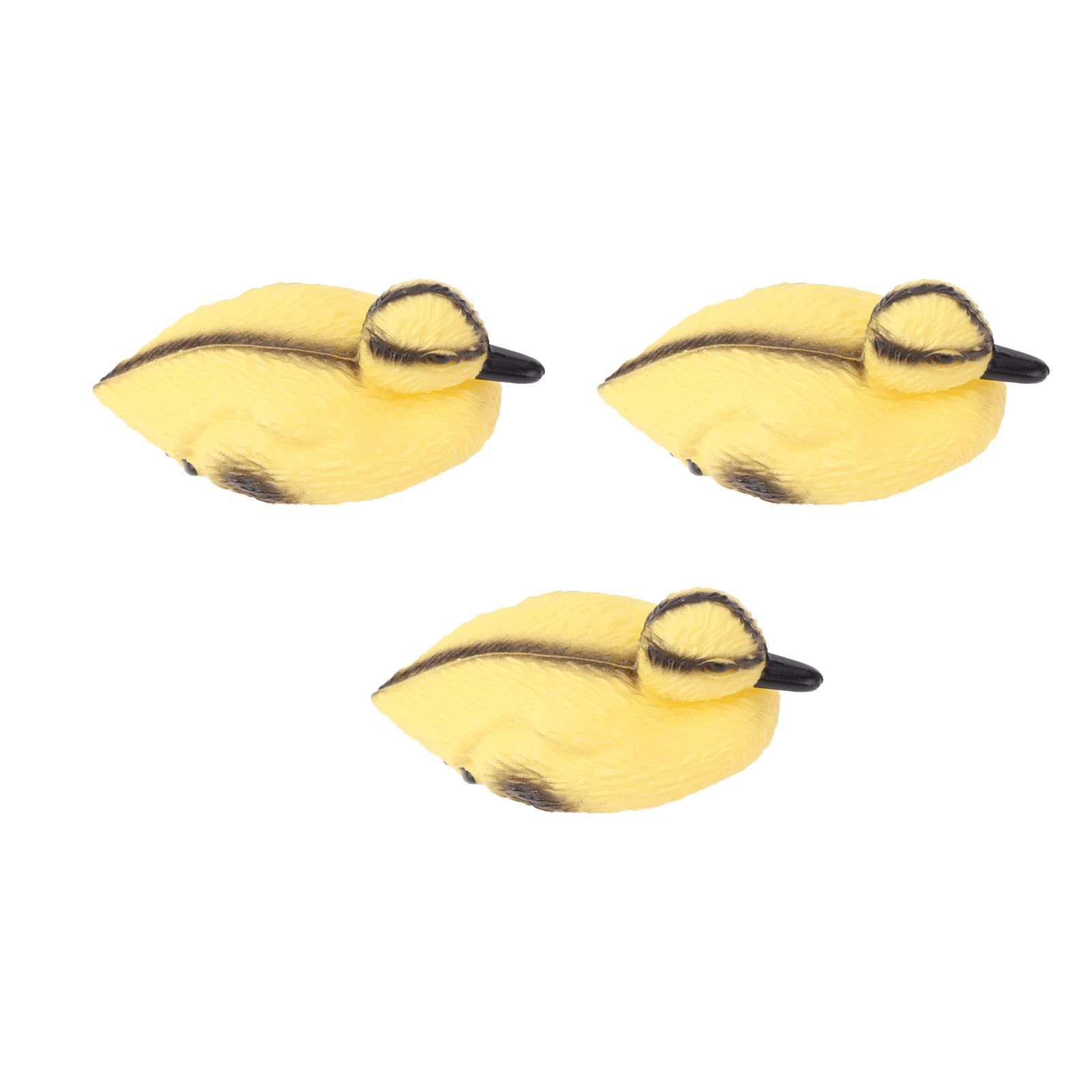 3Pcs Floating Yellow Duckling Realistic Plastic Duck Fish Pond Ornament for Garden Swimming Pool Fishing Pond Water Decoration A Style 11.5x6.5cm โ image 6