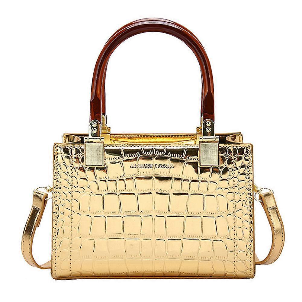 Women's Retro PU Leather Messenger Bag Fashion Tote Bag