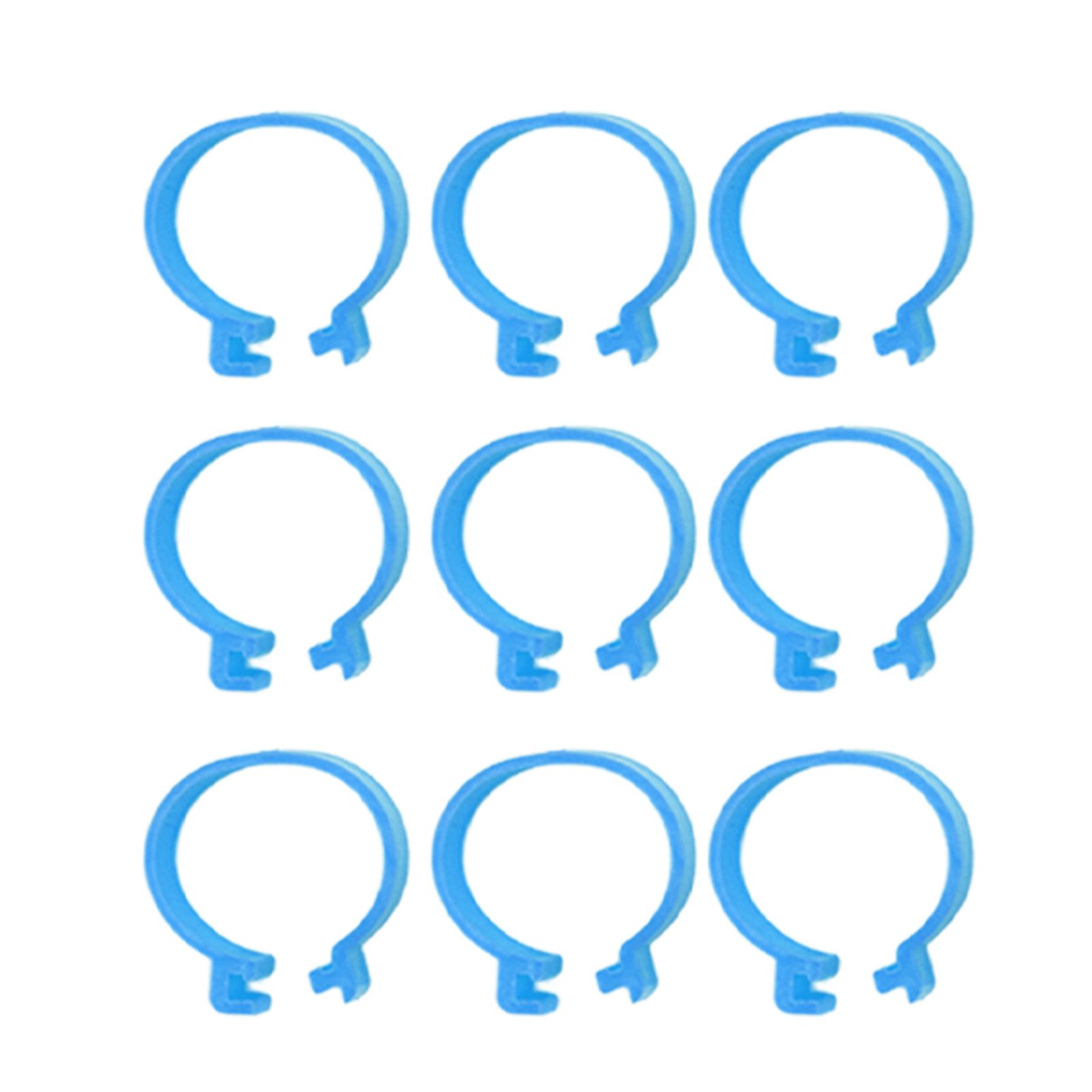 100Pcs Poultry Foot Ring Chicken Bird Duck Identification Leg Bands Open Type Buckle Chicken Ankle Rings Blue 20mm โ image 6