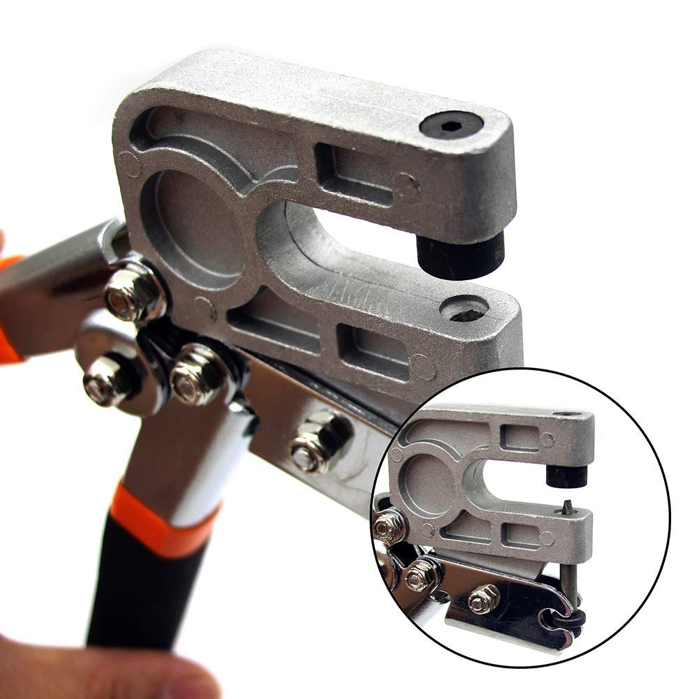 High carbon steel metal steel stud crimping tool, TPR handle stud crimping tool, punching lock frame fastening crimping manual tool โ image 3