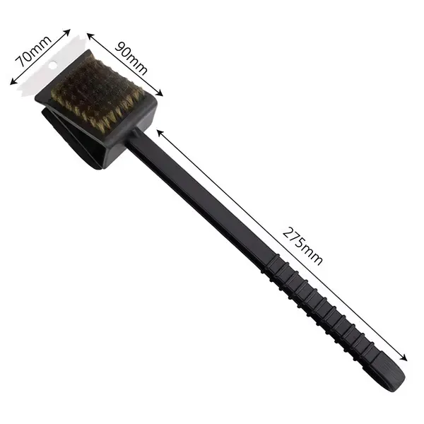 2 Pack Grill Brush and Scraper Set, Lightweight Double Sided 3-in-1 Plastic BBQ Cleaning Brush for Gas and Charcoal Grills — image 3