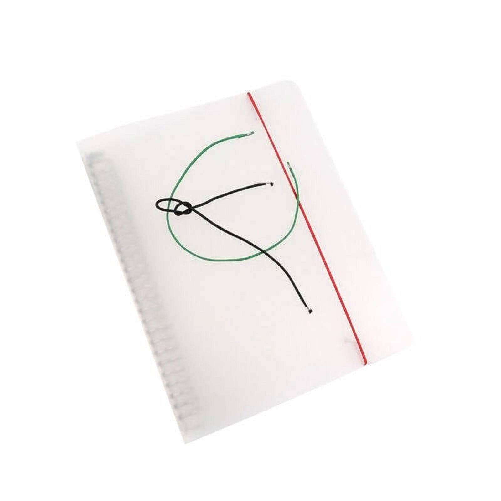 Plastic A5 Cover Round Ring Binder Transparent 1Pack 9.3x7.1x1.6Inch 23.60X18.00X4.00CM Beige โ image 4