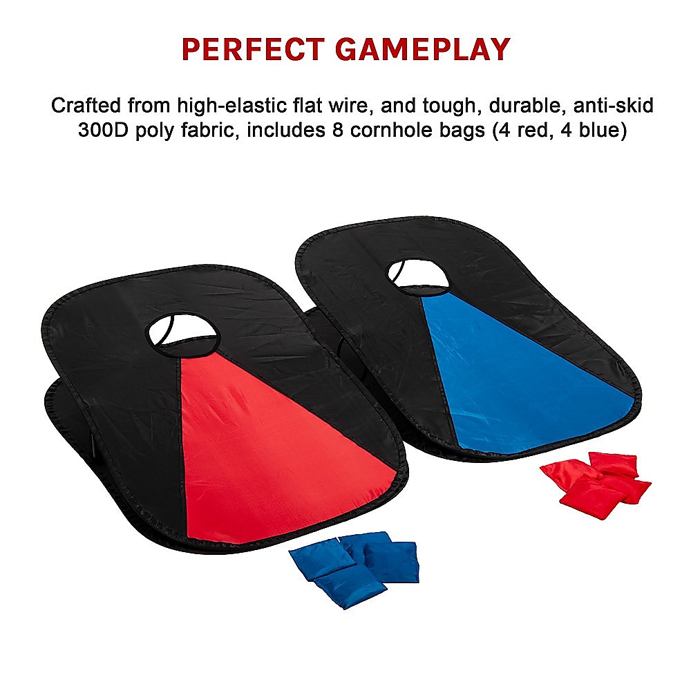 Collapsible Portable Corn Hole Boards With 8 Cornhole Bean Bags, Carry Case โ image 6