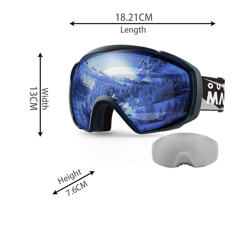 OutdoorMaster Ski Goggles with Cover Snowboard Snow Goggles OTG Anti-Fog -100% UV Protection-OM-18 — image 3