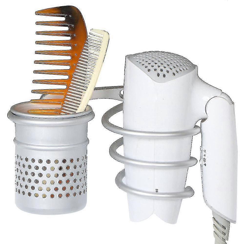 Hair Dryer Holder Wall Mount Organizer Blow Dryer Rack — image 2