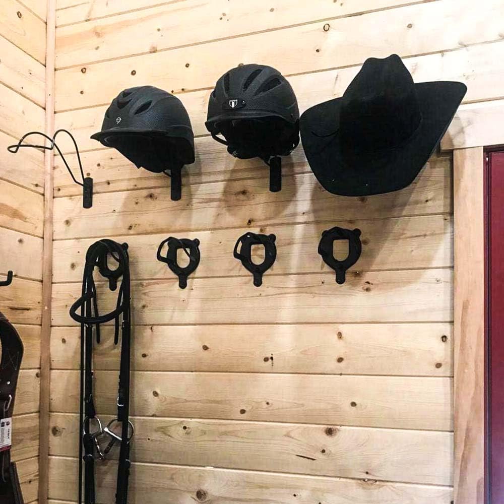 Wall Mounted Equestrian Helmet Rack,Metal Holder for Motorcycle Bike Baseball â image 3