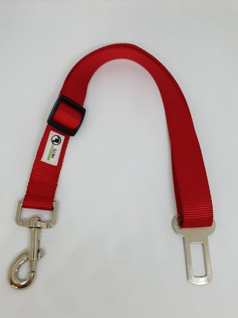 Seat Belt Safety Travel Attachment Connector - Moondidley Pets Red โ image 2