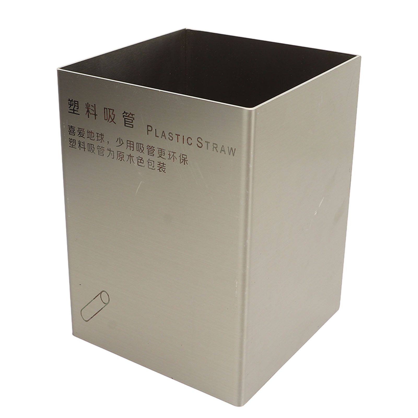 Straw Holder Stainless Steel Drinking Straw Storage Container Cutlery Organizer for Drink Shop Bar Restaurant Stainless Steel Color โ image 2