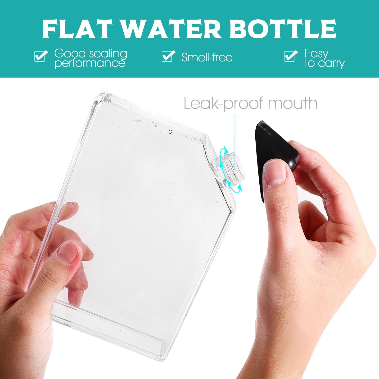 foldable stainless steel straw water bottle — image 5