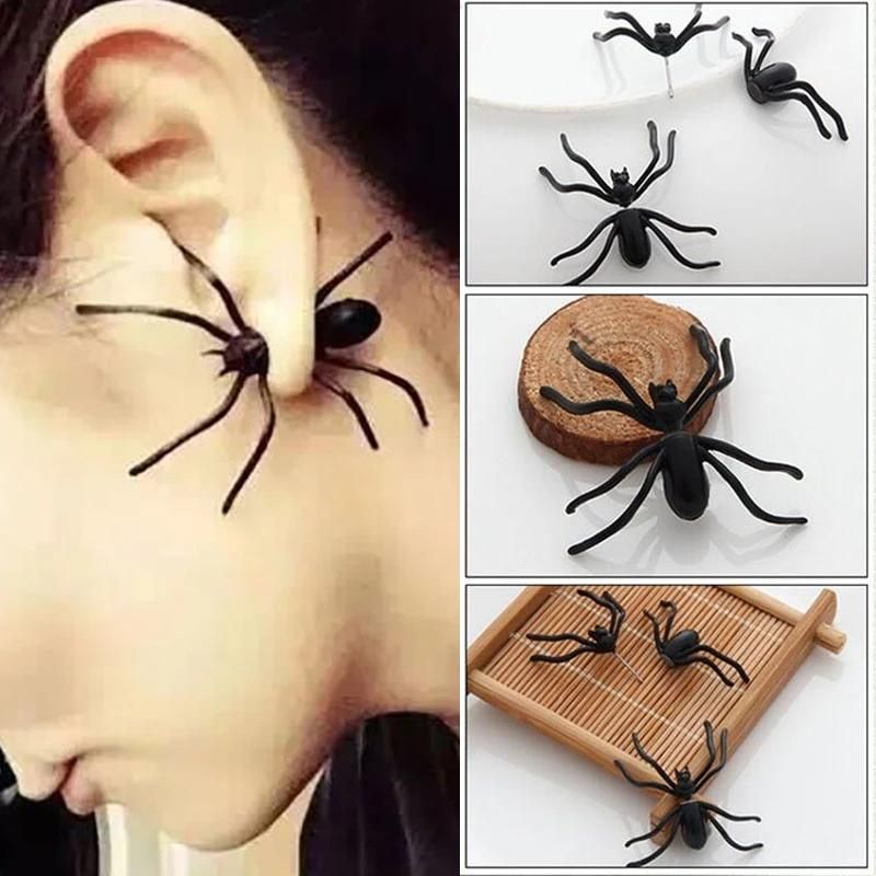 Halloween Earring Black Spider, 1 pc — image 4