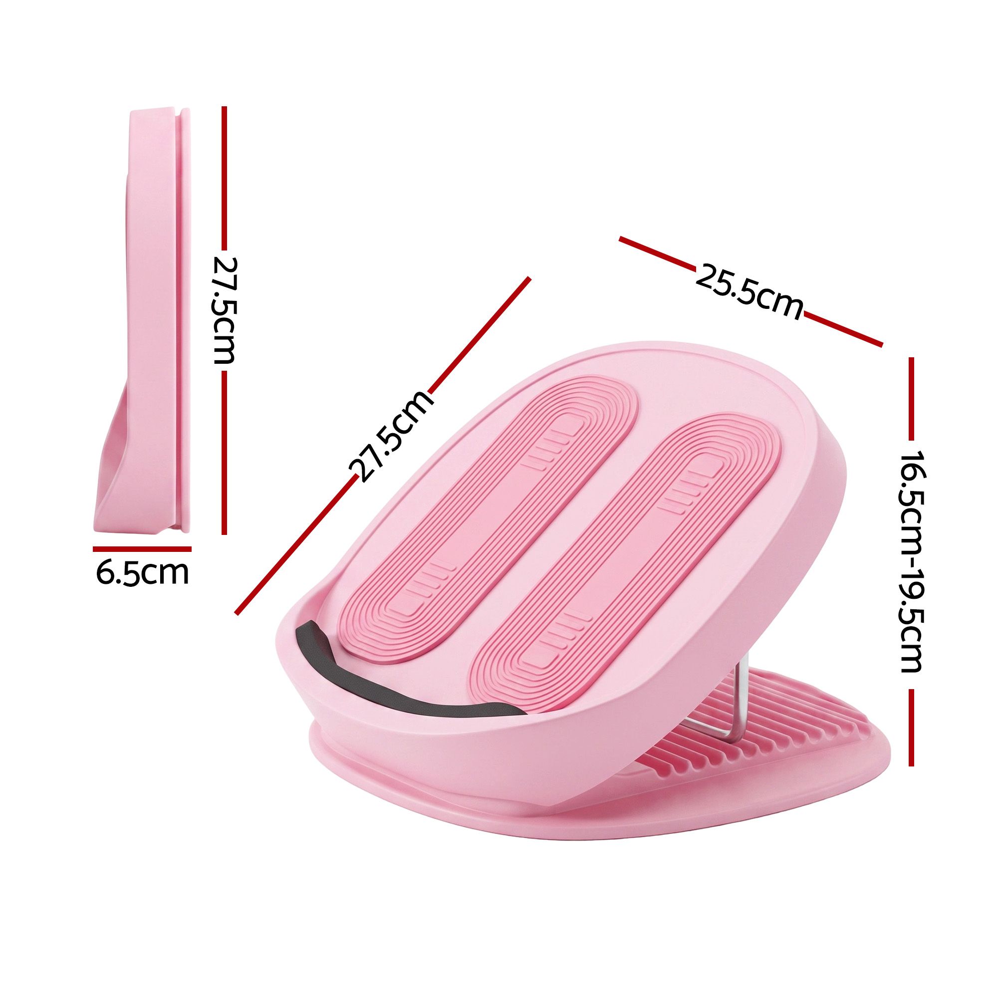 Everfit Slant Board, Balance Board, 14-Level Adjustable Incline Calf Stretcher for Stretching, Squats and Home Fitness Pink — image 2